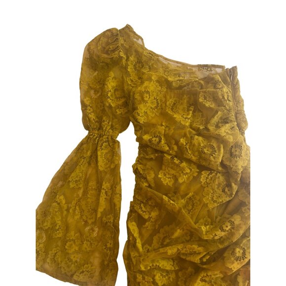 For The Love & Lemons One Shoulder Lace Tiana Mini Dress Size XXS - Picture 6 of 13